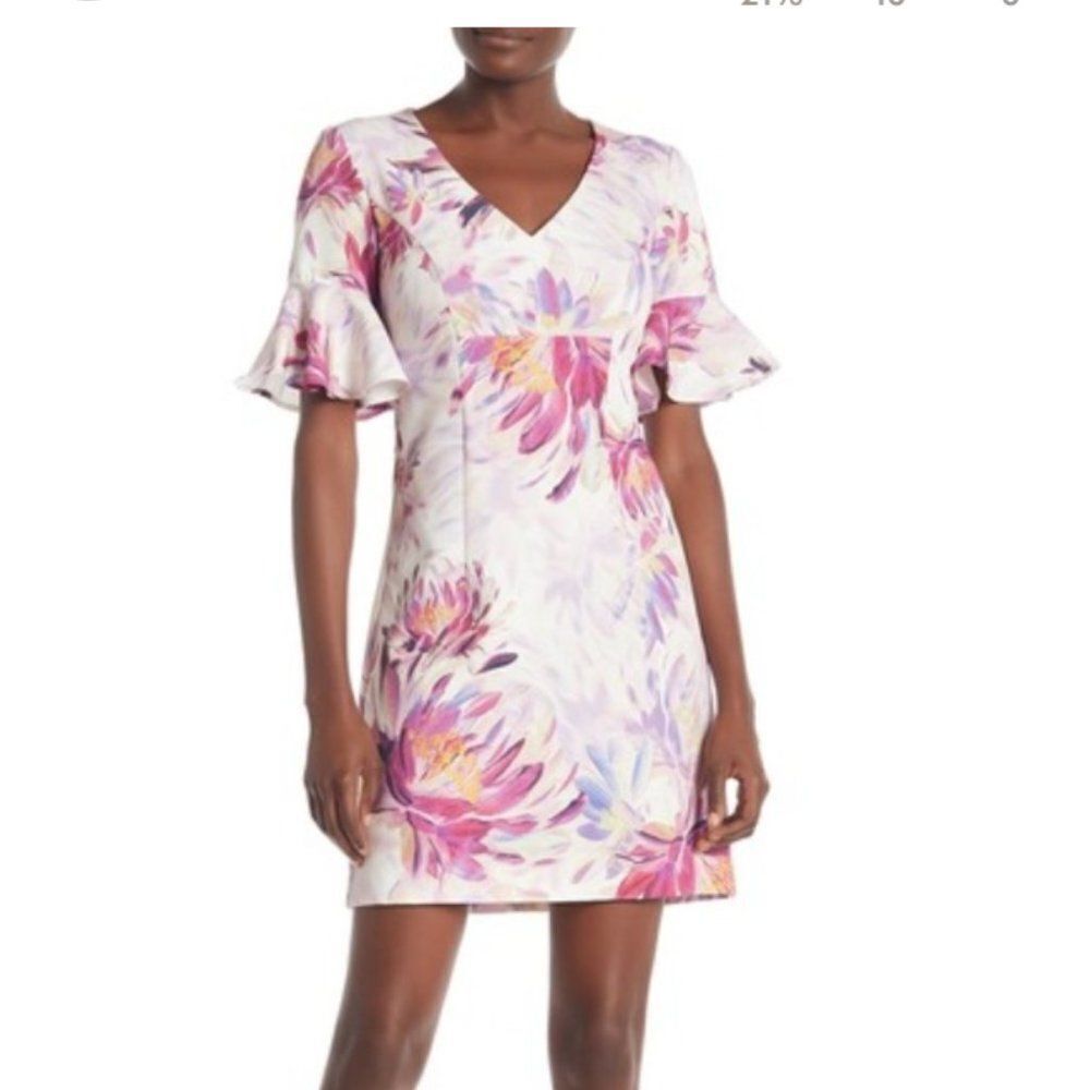 Trina Turk White Acres Floral Dress Size 4